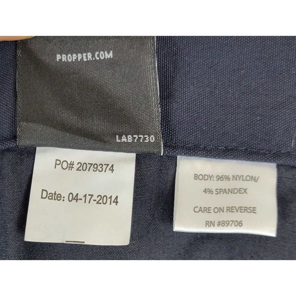 Propper Mens Black Tactical Cargo Pants 40x37 Nylon Spandex Stretch Workwear - Picture 4 of 11